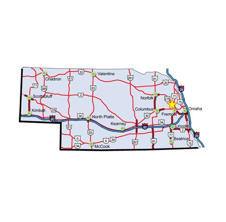 state map showing location of Hooper